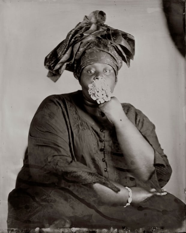 Khadija Saye, One of a series of photographs on show at the Diaspora pavilion during the 57th Venice Biennale. Photograph: Khadija Saye, artists died in 2017