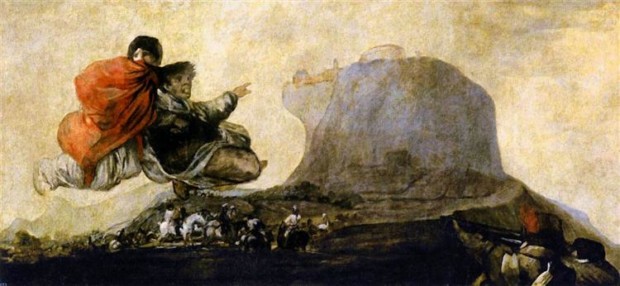 Francisco Goya, Fantastic Vision, 1823, Museo del Prado, Madrid, Spain, Goya Make a Career