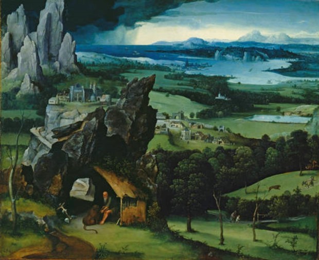 Joachim Patinir, Landscape with St Jerome, c.1516-17) Madrid, Prado, dutch painters
