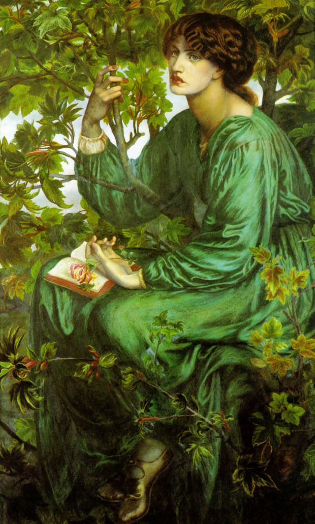 Women in Rosetti's Art: Dante Gabriel Rossetti, The Day Dream, 1880, Victoria and Albert Museum, London, England, UK.
