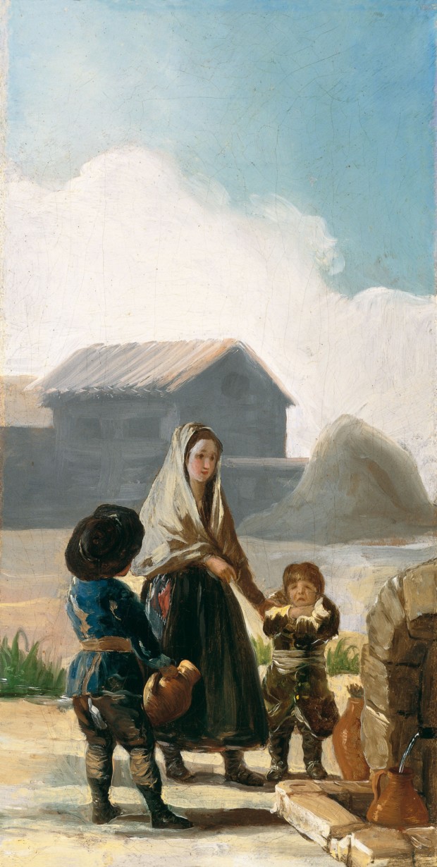 Francisco Goya, A woman and two children by a fountain, 1786, Thyssen-Bornemisza Museum, Madrid, Spain
