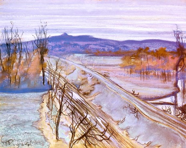 The View on Kościuszko Mound, Stanisław Wyspiański, 1904, Silesian Museum in Katowice, Stanislaw Wyspiański and his many talents