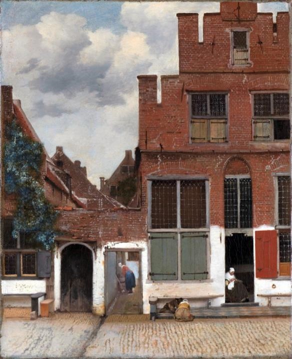 Johannes Vermeer, The Little Street, 1660, Amsterdam, Rijksmuseum, dutch genre painting
