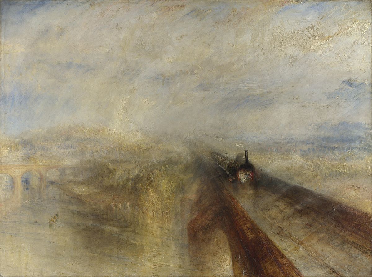 JMW Turner, Rain, Steam, and Speed - The Great Western Railway, 1844, National Gallery, london