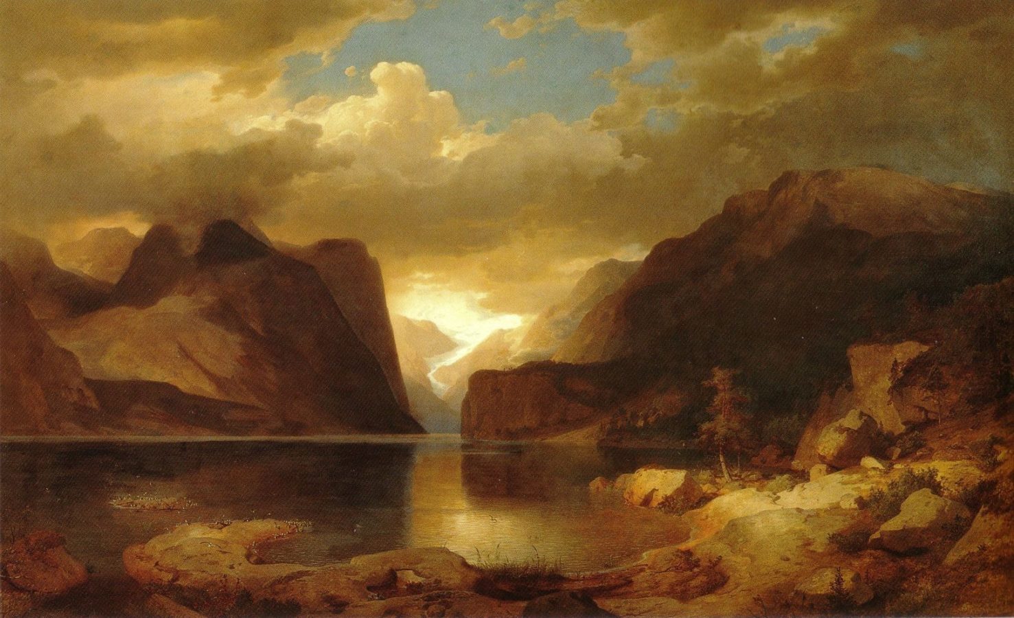 Andreas Achenbach The Hardanger Fjord. 1843 Location unknown 21st Century Grand Tour