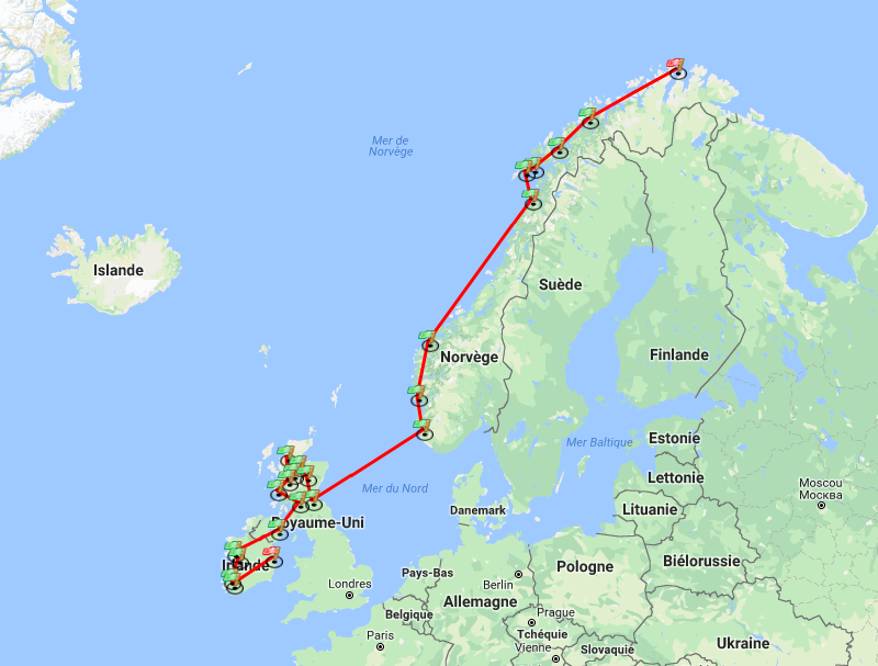 2 months, 30 destinations, 7000 kilometres 