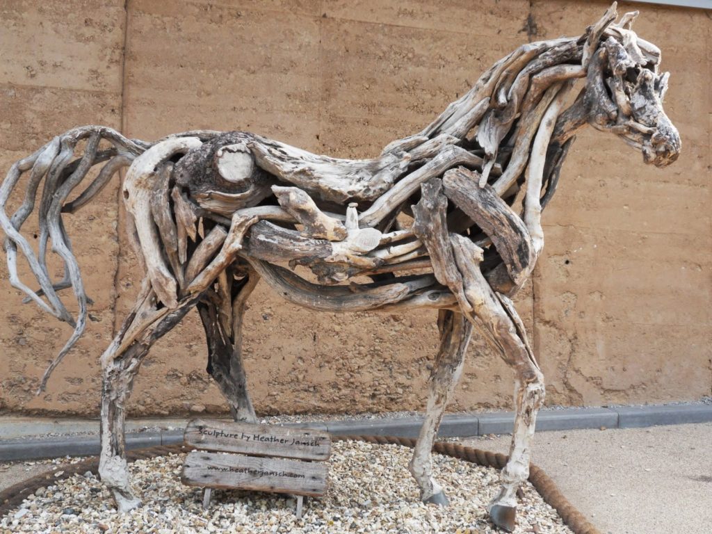 Art in BoJack Horseman: Heather Jansch, Driftwood horse at the Eden Project, Cornwall. 