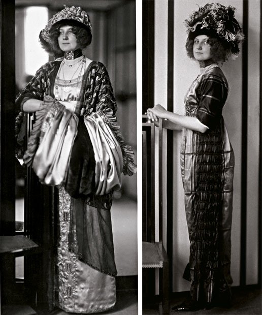 Wiener Werkstätte, Emilie Flöge wearing costumes designed by herself, ca.1910, Collection Christian Brandstatter, Vienna, Austria.