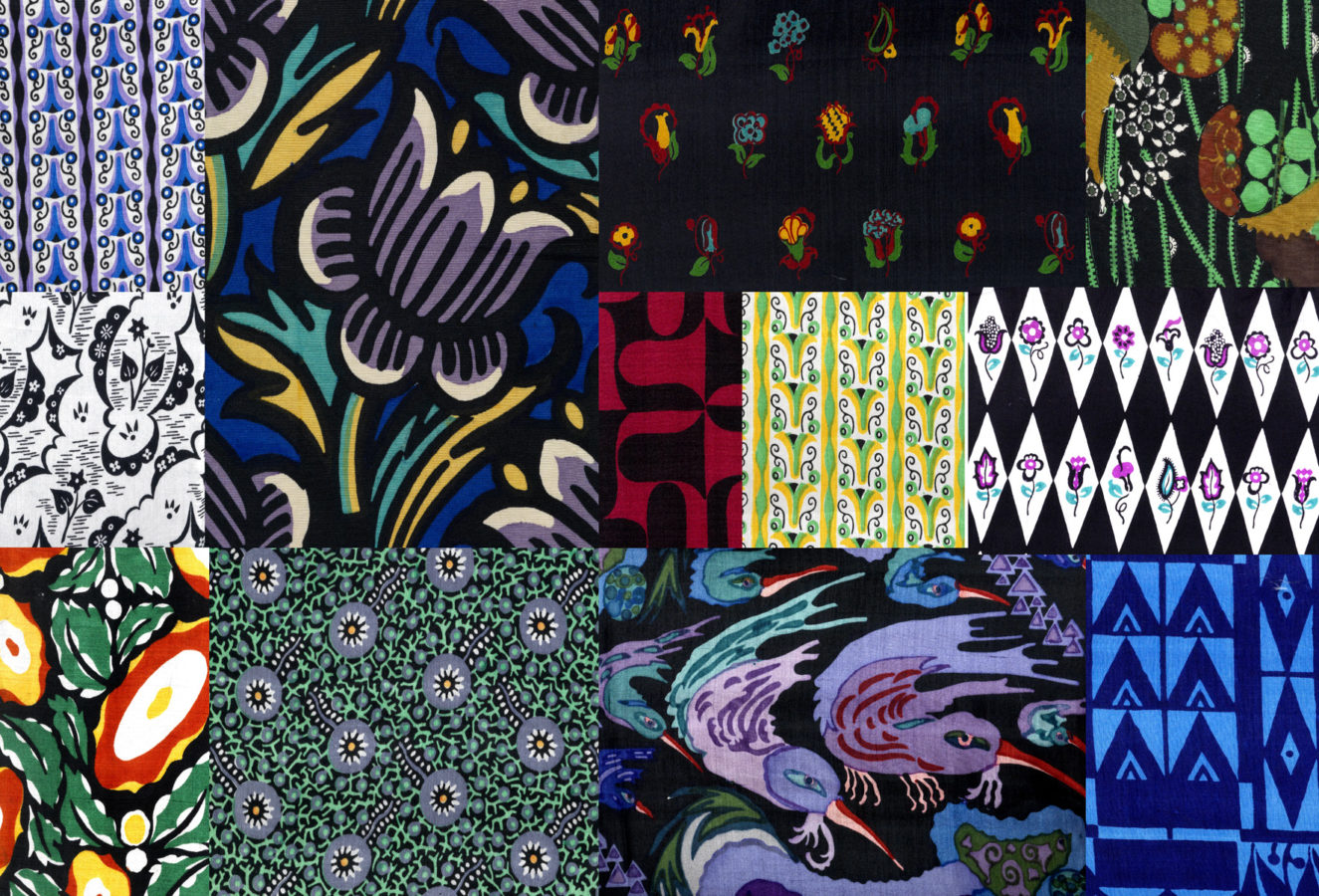 Wiener Werkstätte, A selection of 56 textile patterns of the "Wiener Werkstätte", circa 1920/25.