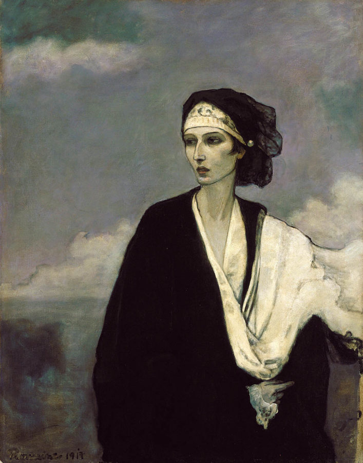  Romaine Brooks, Ida Rubinstein,1917, Smithsonian American Art Museum. 