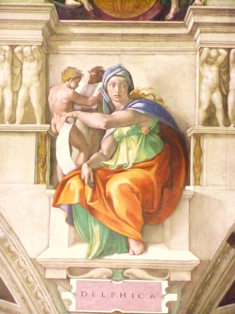 Facts about Sistine Chapel Michelangelo, The Delphic Sibyl, 