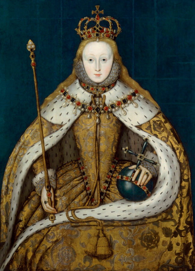 Portraits of Queen Elizabeth I: The Coronation Portrait, unknown English artist, c. 1600, National Portrait Gallery, London, UK.
