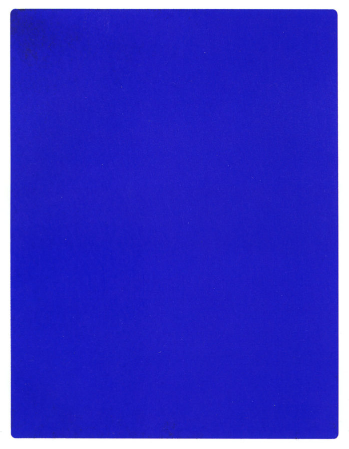 Yves Klein, KB 191, 1962. painters trademarked colors