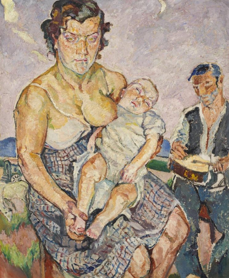 Maria Mela Muter, Zigeunerfamilie (Gypsy family), 1930, private collection. Wikimedia Commons.