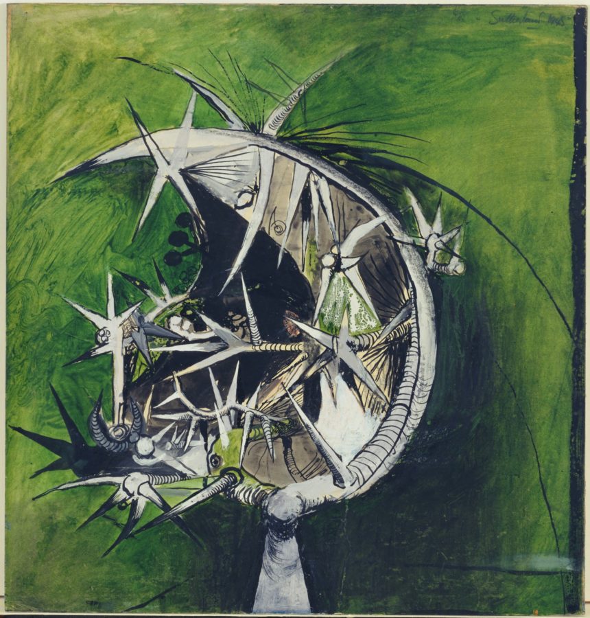 image of the crucifixion 'Thorn Head', Graham Sutherland