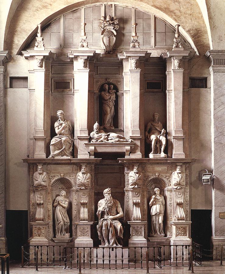 Michelangelo, tomb of Pope Julius II, San Pietro in Vincoli, Rome, Lazio, Italy