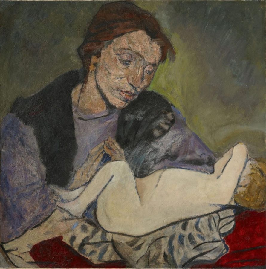 Maria Mela Muter, Mütterlichkeit (Mutter mit Kind; Mother and Child), 1918, private collection. Wikimedia Commons.