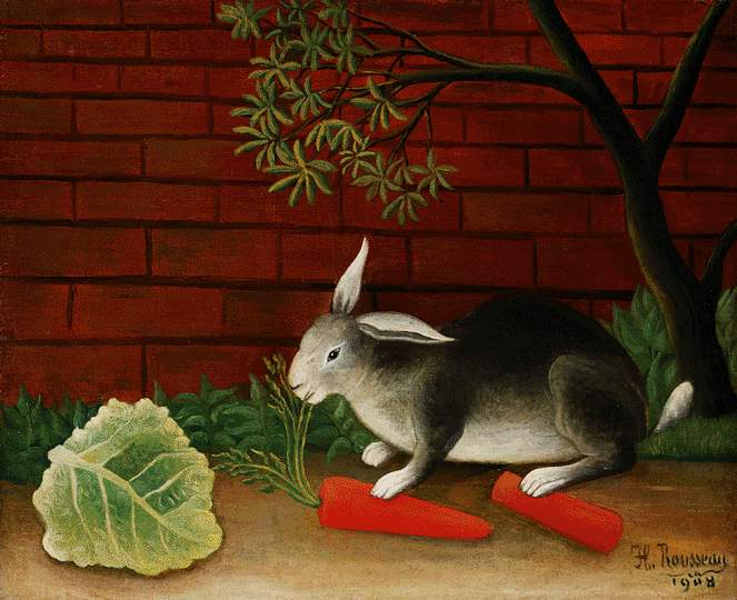 Henri Rousseau, Rabbit, 1908, Barnes Foundation, Lower Merion, PA, US, bunny paintings