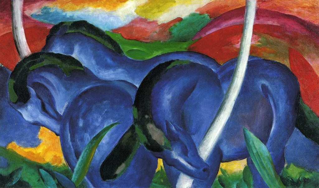 Franz Marc, The Large Blue Horse, 1911