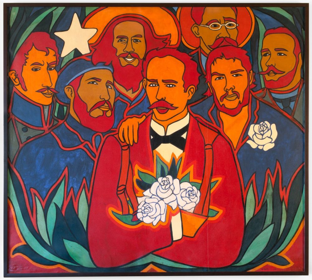 Rosas y Estrellas (Roses and Stars), Raúl Martínez, 1972, The Farber Collection, Pop Art and the Cuban Revolution