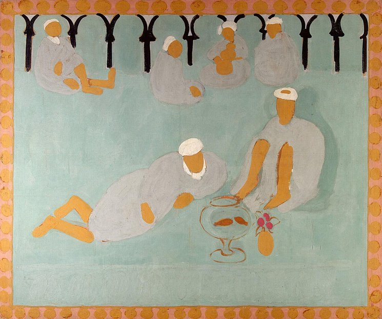 Henri Matisse, Arab Coffeehouse, 1912-1913, The State Hermitage Museum, Saint Petersburg, matisse goldfish