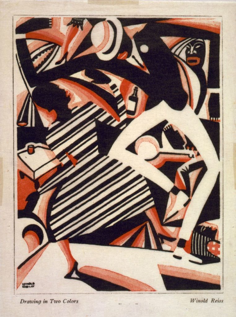 Winold Reiss, Interpretation of Harlem Jazz I, 1915-1920, collection of the Art Fund, Inc., Birmingham Museum of Art, Birmingham, AL, USA.