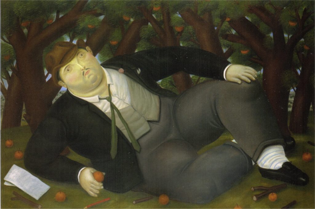 Fernando Botero, The Poet, 1987, Botero's Guide to Colombian History