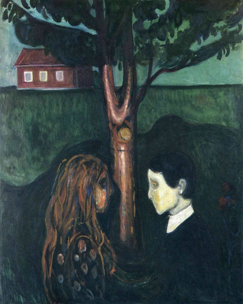 Edvard Munch: Eye in Eye (1895) Munch Museum, Oslo, Frieze of Life Edvard Munch