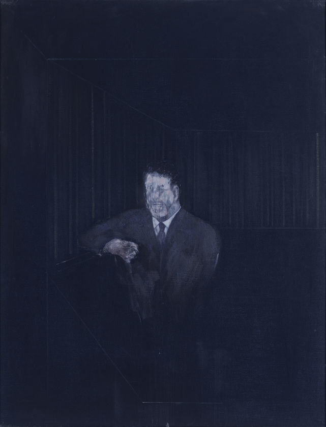 Francis Bacon, Man in Blue VI, 1954, private collection Man in Blue by Francis Bacon