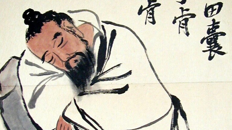 qi baishi: Qi Baishi, Stealing the Wine Vat, before 1957. Wikimedia Commons (public domain). Detail.
