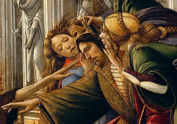 Botticelli Calumny of Apelles: Botticelli, Calumny of Apelles, detail, 1495, Uffizi, Florence botticelli's final painting