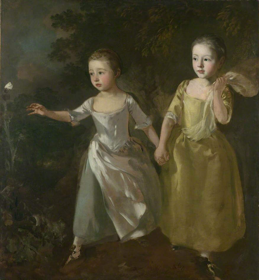 The Painter's Daughters Chasing a Butterfly Gainsborough's daughters
