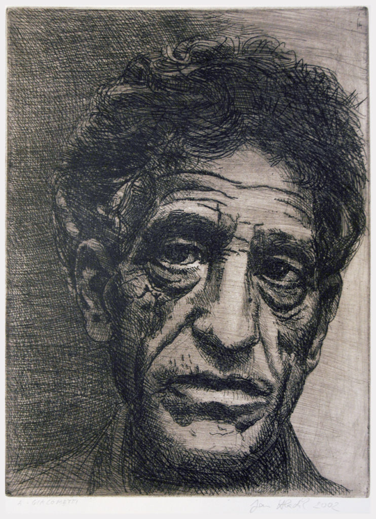 Jan Hladík, portrét Alberto Giacometti, 2002, source: Wikimedia Commons