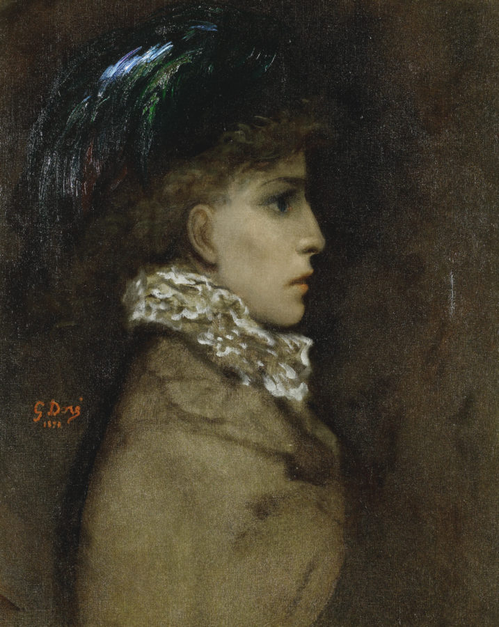 Sarah Bernhardt the first artist superstar:Gustav Dore, Sarah Bernhardt, 1870, private collection.