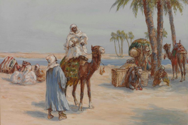 Tiffany's Paintings: Louis Comfort Tiffany, Travelers Near Cairo, private collection.
