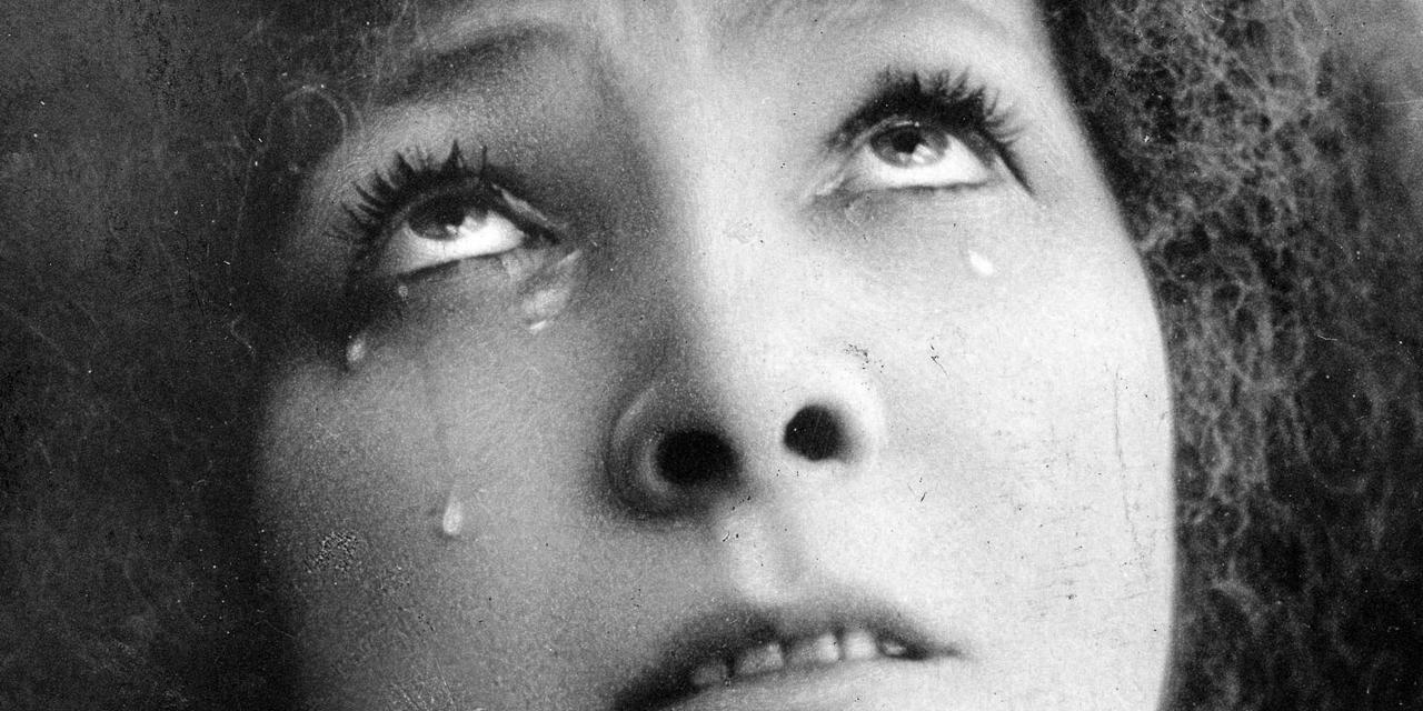 Sarah Bernhardt the first artist superstar: Sarah Bernhardt cries during a performance.