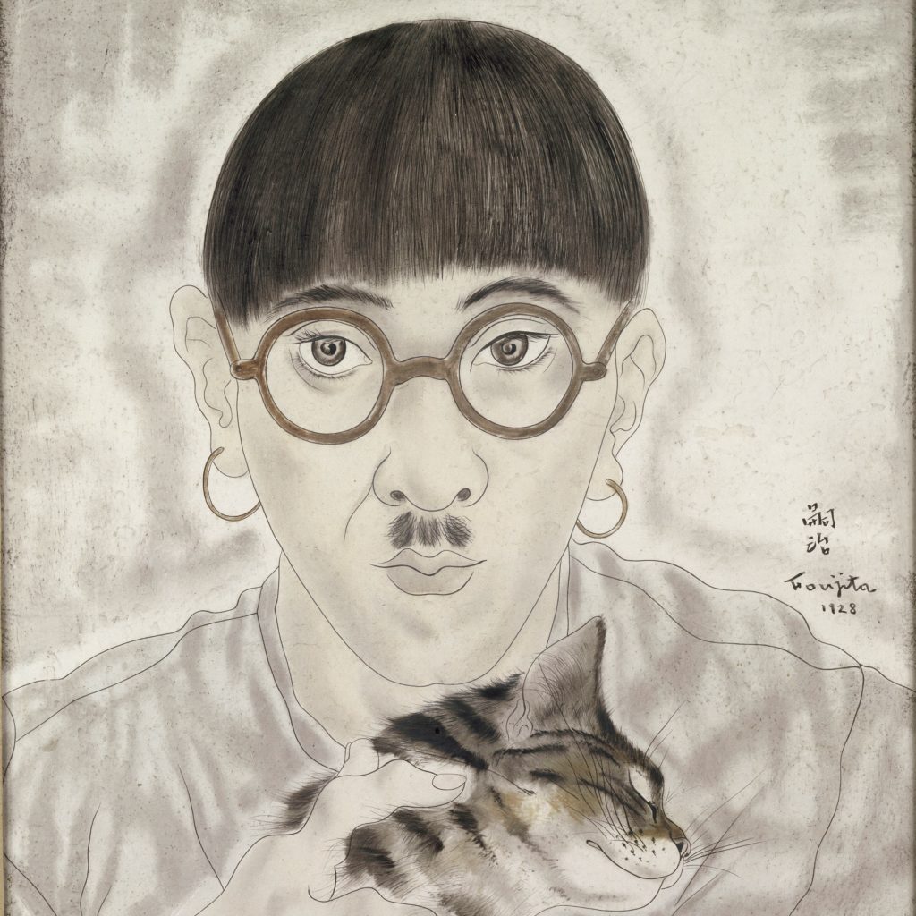 Foujita Cats Portrait de l'artiste, Léonard Tsuguharu Foujita, 1928 