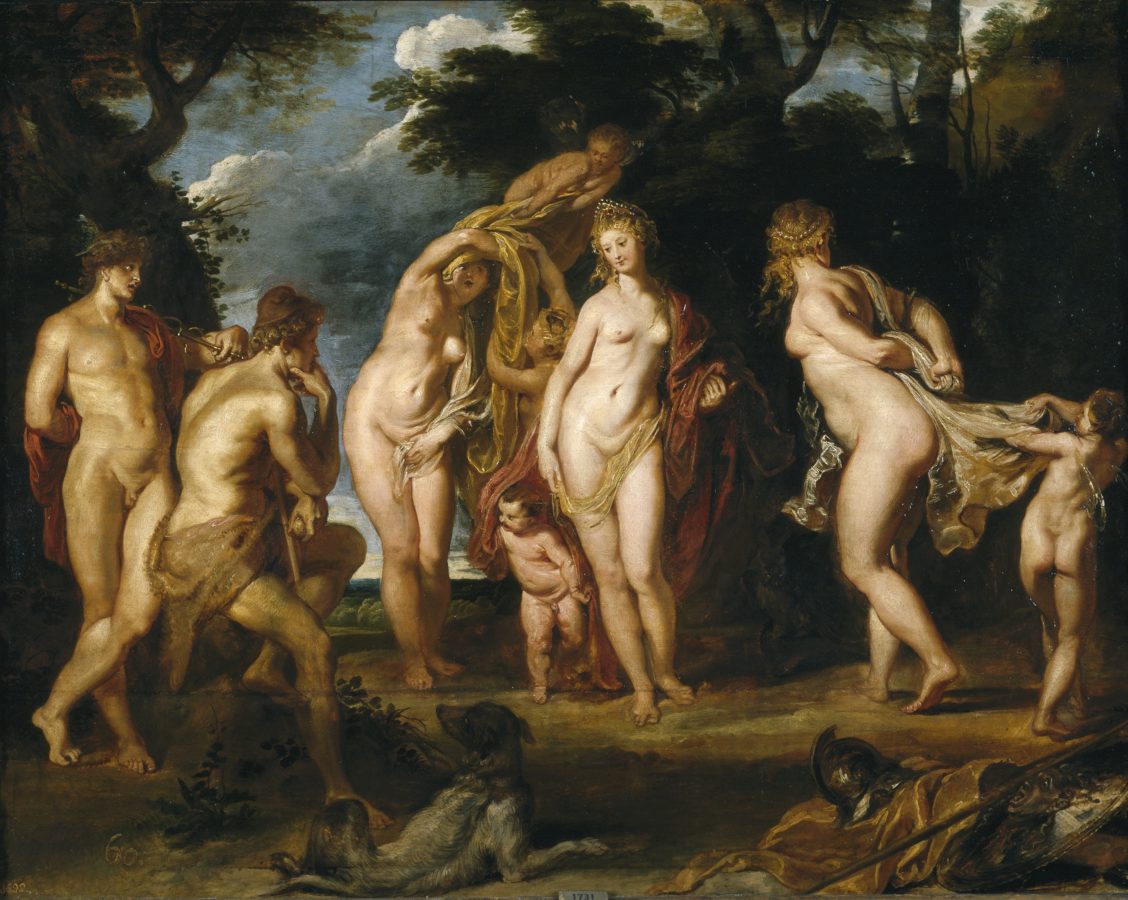 Female body in art: Peter Paul Rubens, The Judgement of Paris, 1606, National Gallery, London, UK.