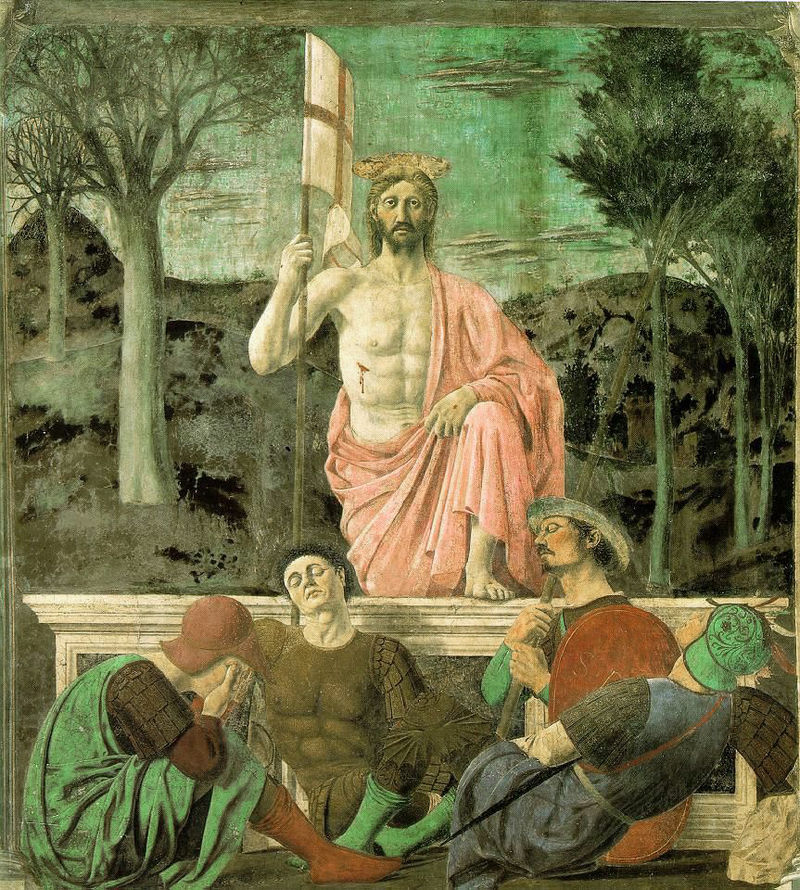Piero della Francesca, Resurrection, 1460s, Museo Civico di Sansepolcro, Sansepolcro, Italy. 