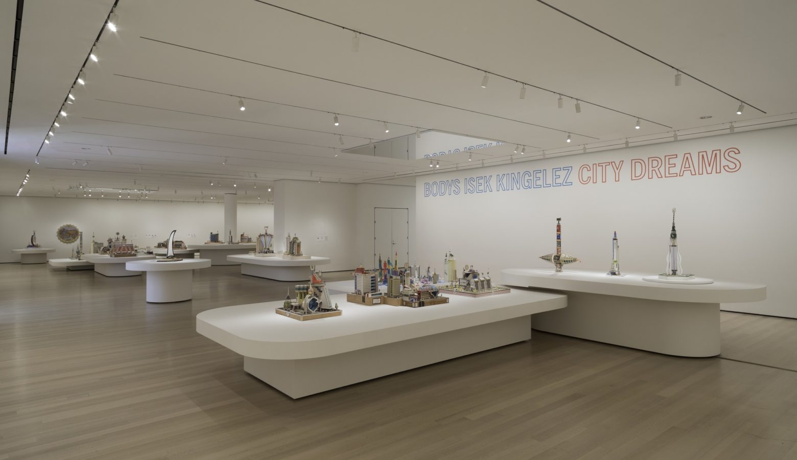 Installation view of the exhibition, "Bodys Isek Kingelez: City Dreams". Photograph by Denis Doorly, source: moma.org