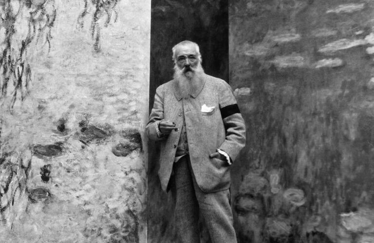 claude monet blindness: Artist Claude Monet in his studio. Widewalls.
