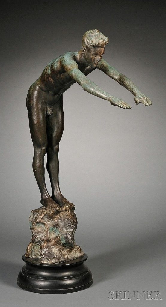 Art in BoJack Horseman Philip Shelton, Man Diving, 1926, private collection