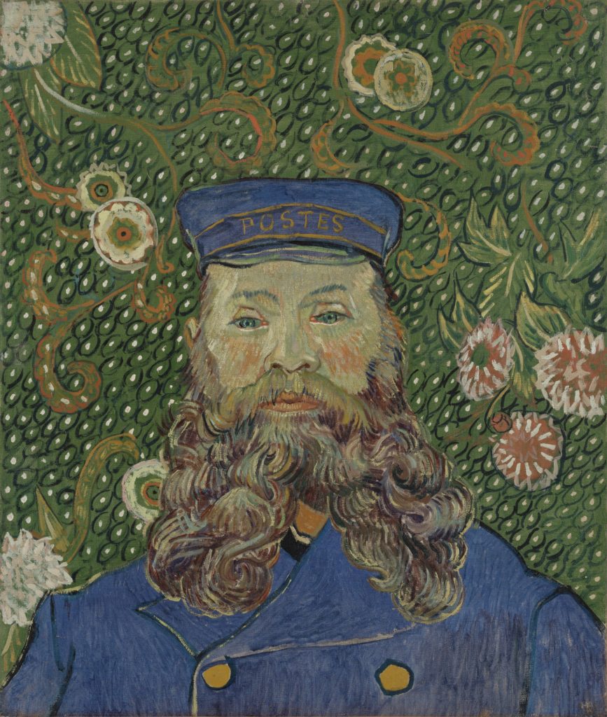 Vincent van Gogh Portrait of Joseph Roulin Arles, early 1889, MoMA, New York, Vincent van Gogh Portrait of Joseph Roulin