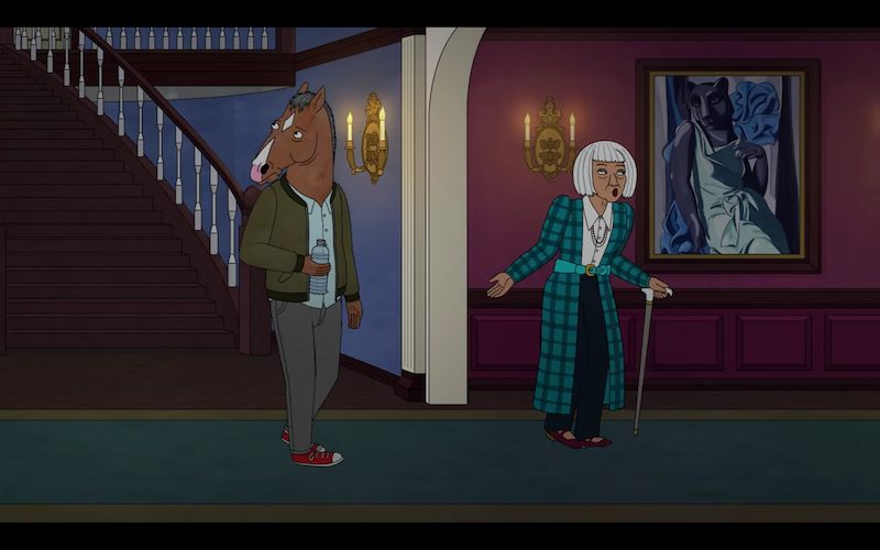 Art reference to Tamara de Lempicka, in BoJack Horseman S6E14. BoJack Horseman/ Netflix.