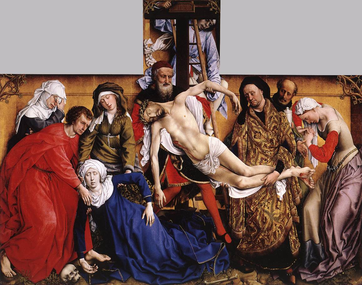 Rogier van der Weyden, Deposition from the Cross, 1435,Museo del Prado, rogier van der weyden restored