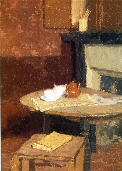 Tea in Paintings: Gwen John, Brown Teapot, 1915–1916, Yale Center for British Art, Paul Mellon Collection, New Haven, CT, USA.