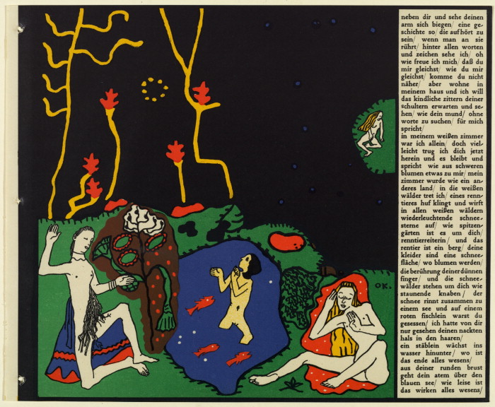 Oskar Kokoschka, Die träumenden Knaben [The Dreaming Youths], 1908, MoMA, the dreaming youths