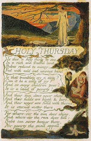 William Blake, Holy Thursday from Songs of Innocence and of Experience, London, 1794, 54 plates, Yale Center for British Art, The William Blake Archive, New Haven, CT, USA.