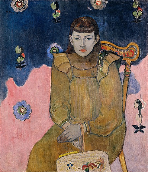 Paul Gauguin, Portrait of a Young Woman. Vaïte (Jeanne) Goupil, 1896, Ordrupgaard Museum, wilhelm hansen's impressionist collection