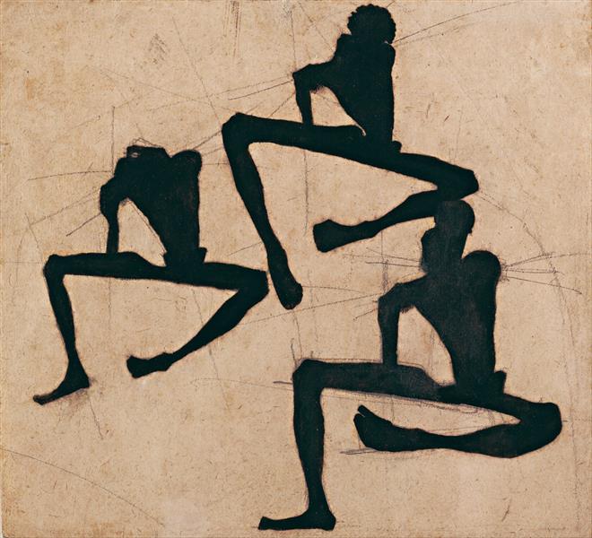 Egon Schiele, Composition with Three Male Nudes, 1910, Leopold Museum, Vienna, movember male nudes